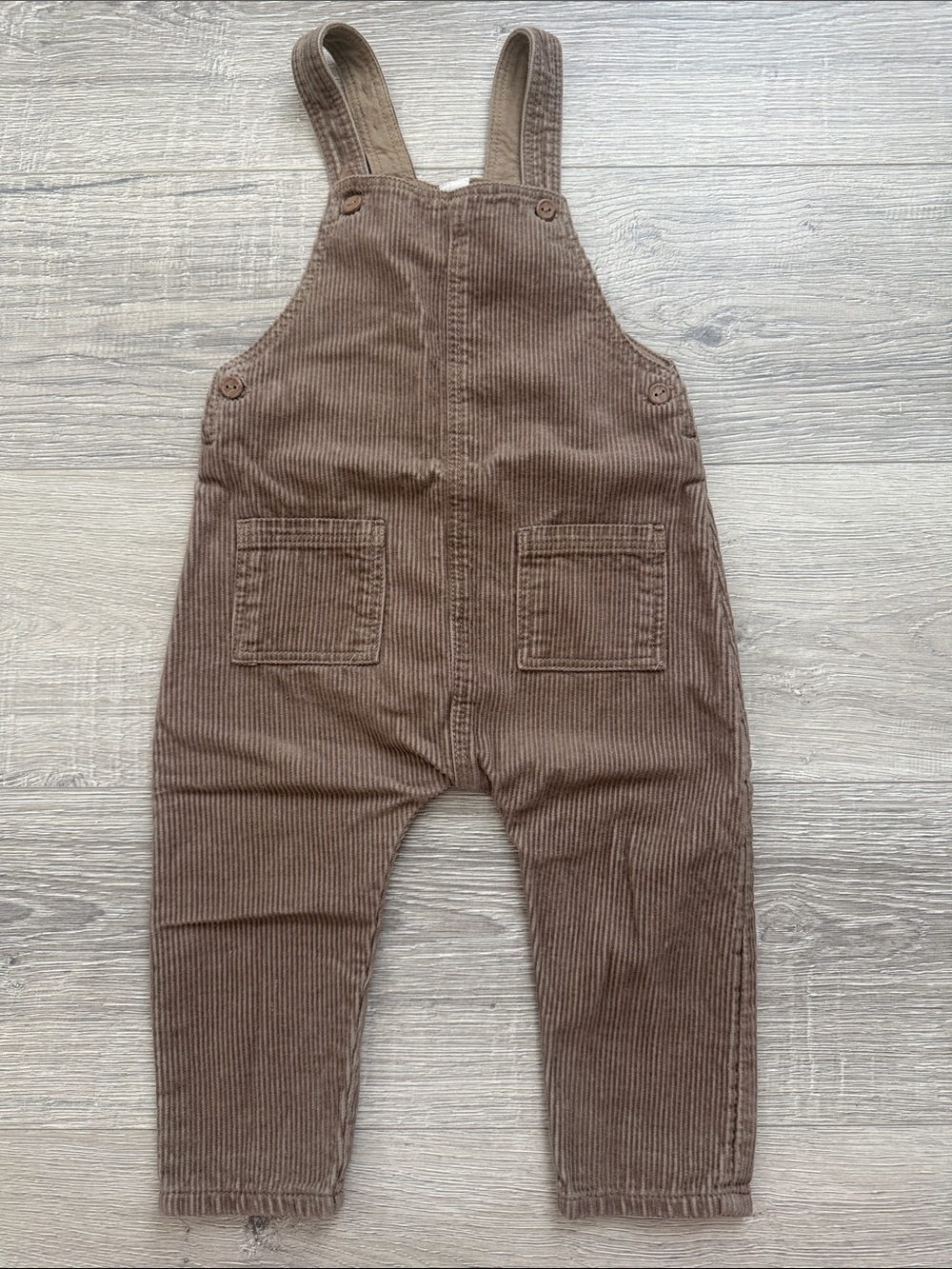 H&M Brown Corduroy Kids Overalls - Organic Cotton